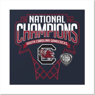 USC Gamecocks National Champs 2024 Women's Basketball Hoop Posters and Art